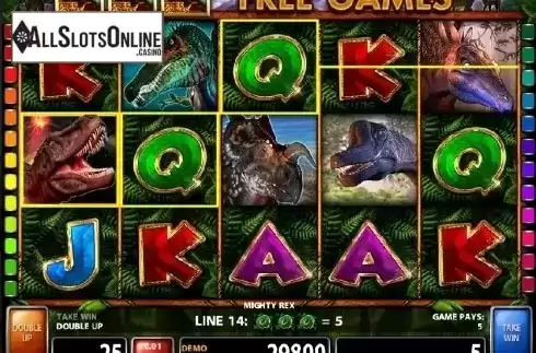Screen 4. Mighty Rex from Casino Technology