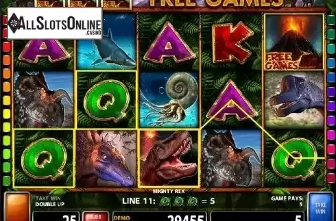 Screen 6. Mighty Rex from Casino Technology