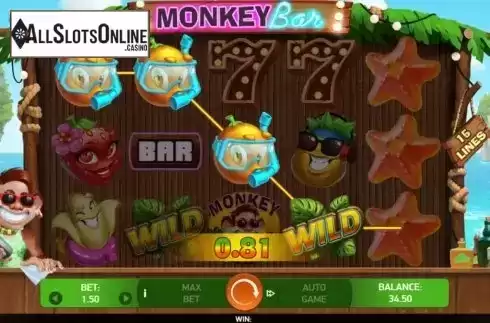 Win Screen 2. Monkey Bar from Bet2Tech
