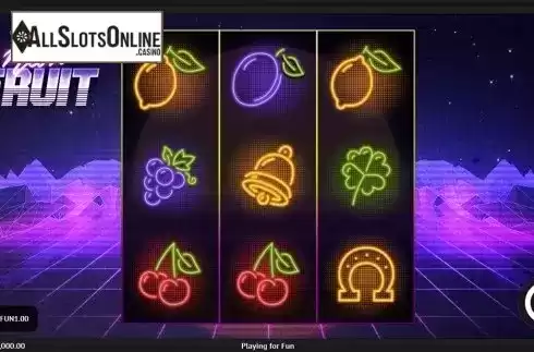 Reels screen. Neon Fruit from 1X2gaming