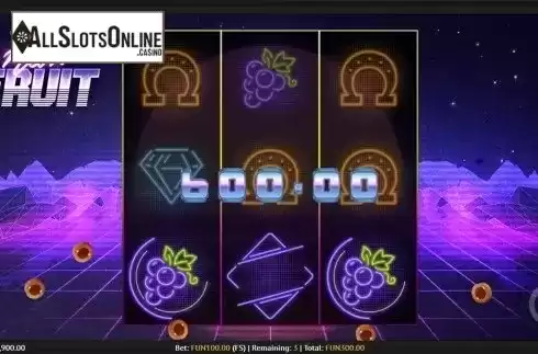 Free spins screen 2. Neon Fruit from 1X2gaming