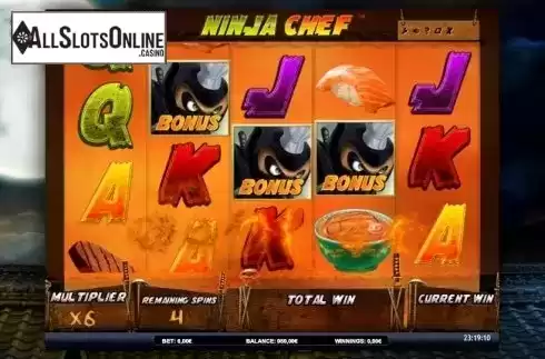 Bonus game. Ninja Chef from iSoftBet