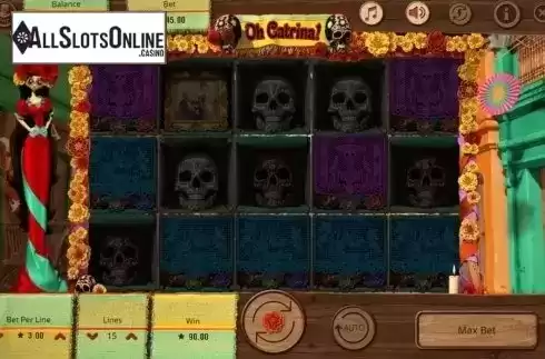 Win Screen . Oh Catrina from Booming Games