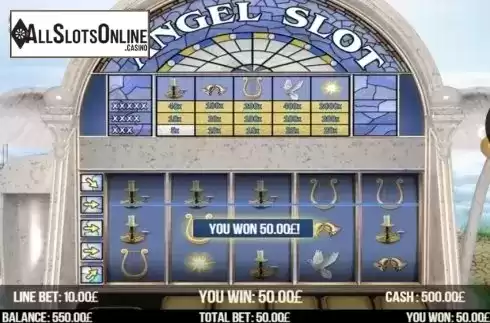Win Screen . Angel Slot from GameScale