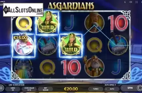 Win Screen 2. Asgardians from Endorphina