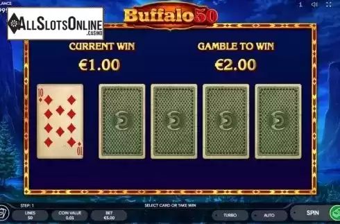 Gamble. Buffalo 50 from Endorphina