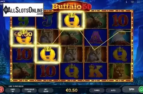 Win Screen 2. Buffalo 50 from Endorphina