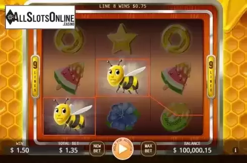 Win screen 1. Bumble Bee from KA Gaming