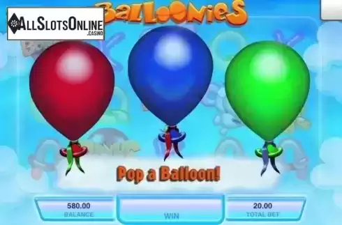 Pick FreeSpins quantity. Balloonies from IGT