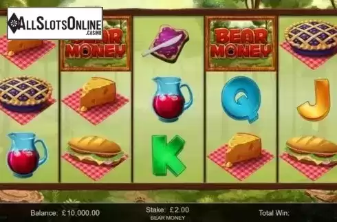 Game Screen. Bear Money from Inspired Gaming