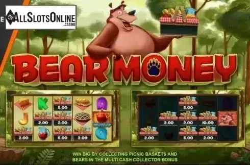 Start Screen. Bear Money from Inspired Gaming