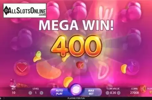 Mega Win Screen 2. Berryburst from NetEnt