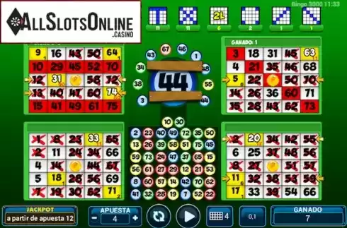 Game Screen. Bingo 3000 from ZITRO