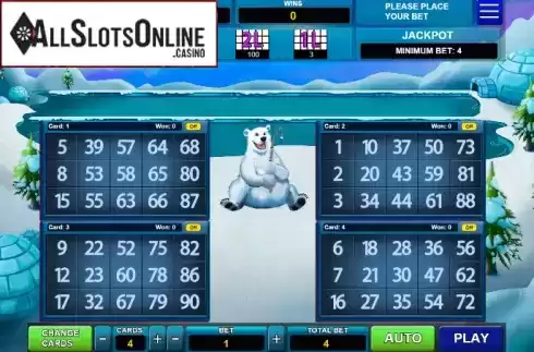 Reel Screen. Bingo Iglu from Caleta Gaming