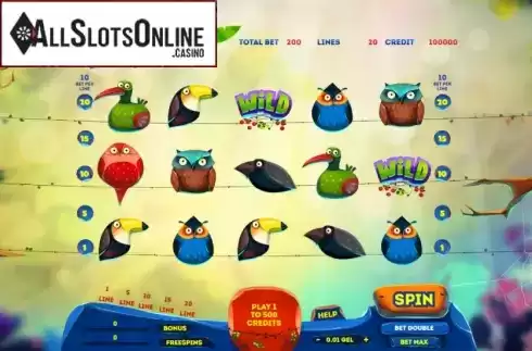 Reel Screen. Birds Slot from Smartsoft Gaming