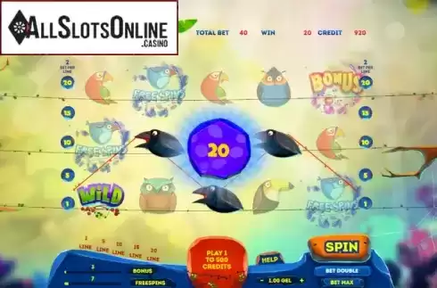 Win Screen 2. Birds Slot from Smartsoft Gaming