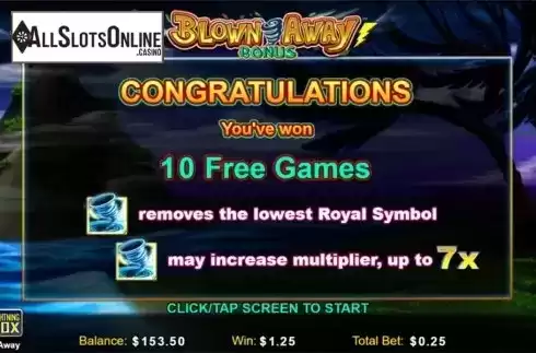 Free Spins 2. Blown Away from Lightning Box