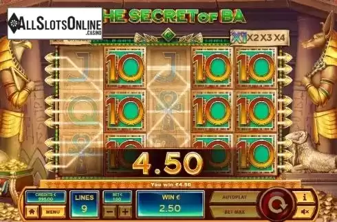 Win Screen 2. The Secret of Ba from Tom Horn Gaming