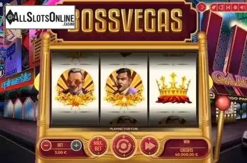 Game Workflow screen . Boss Vegas from Spinmatic