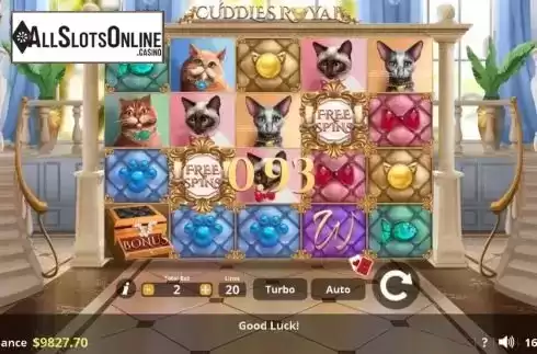 Win screen 3. Cuddles & Co. from Lady Luck Games