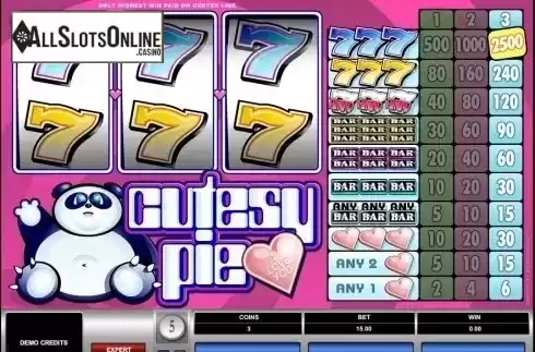 Screen2. Cutesy Pie from Microgaming