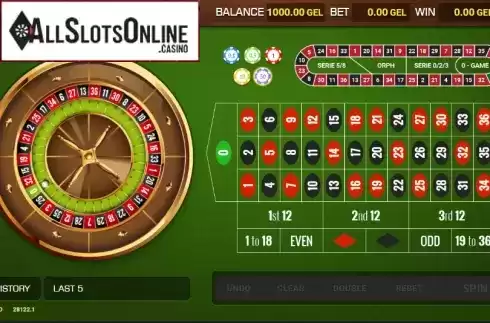 Start Screen. Personal Roulette from Smartsoft Gaming