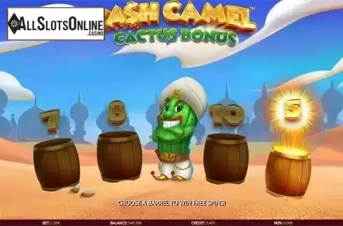 Bonus game screen 2. Cash Camel from iSoftBet