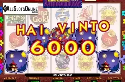Win Screen. China Gold from Octavian Gaming