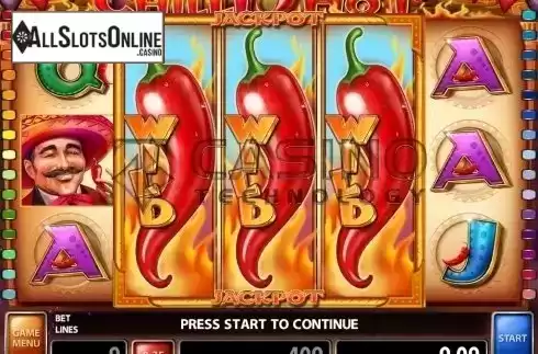 Win Screen 2. Chilli Hot from Casino Technology