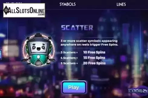 Scatter. Code 243-0 from Spinmatic