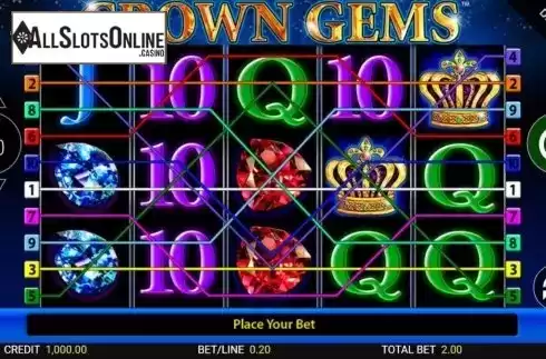 Paylines. Crown Gems from Reel Time Gaming