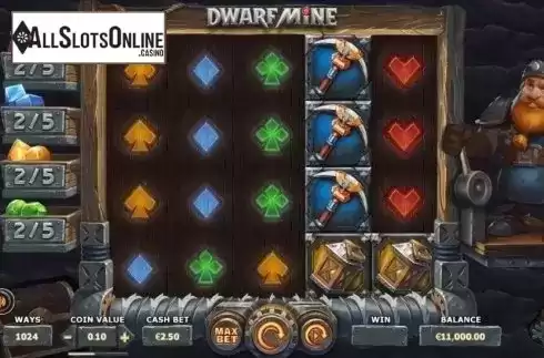Reel Screen. Dwarf Mine from Yggdrasil