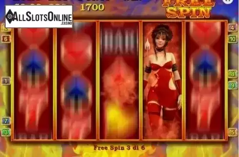 Free Spins screen. Devil Dice from Magic Dreams