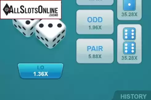 Win screen 1. Dice Hi Lo (PG Soft) from PG Soft