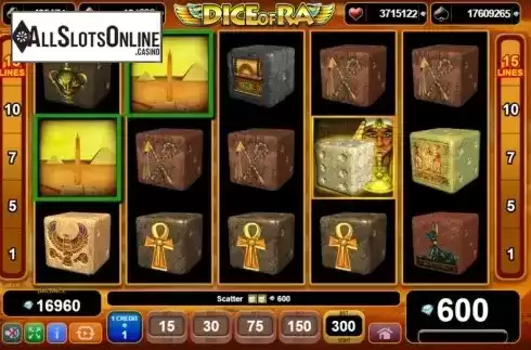 Win Screen 4. Dice of Ra from EGT