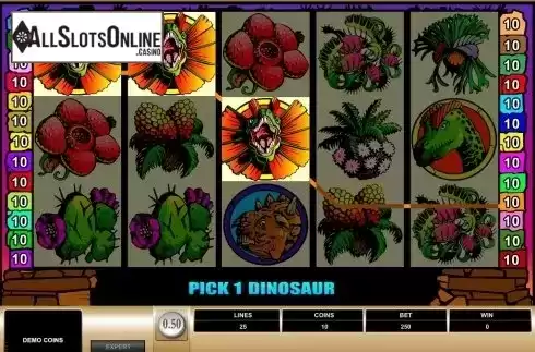 Screen6. Dino Might from Microgaming