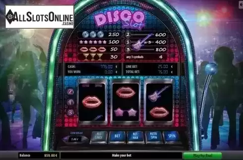 Reel Screen. Disco Slot from GameScale