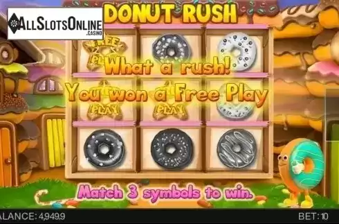 Free play win. Donut Rush from Spinomenal