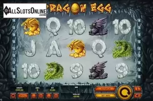 Game Workflow screen. Dragon Egg from Tom Horn Gaming