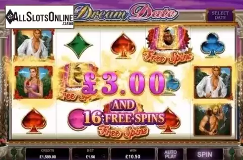 Win Screen 2. Dream Date from Microgaming