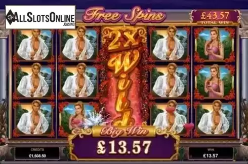 Free Spins Win Screen. Dream Date from Microgaming