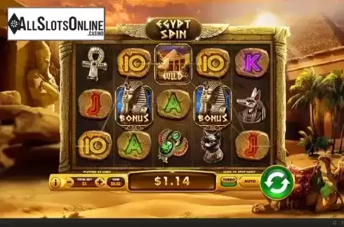 Win Screen 3. Egypt Spin from Skywind Group