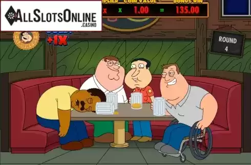 The Drunken Clam Bonus . Family Guy from IGT