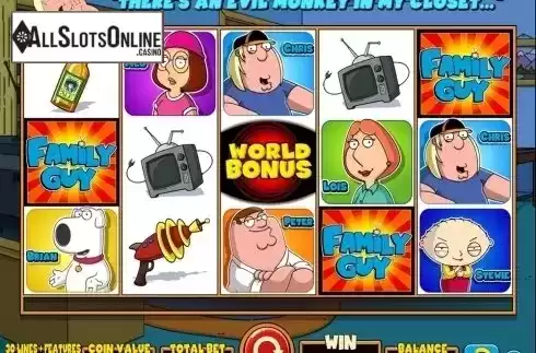 Reels screen. Family Guy from IGT