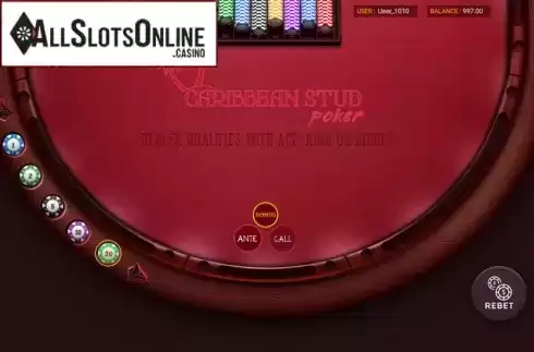 Reel Screen. Caribbean Poker from Smartsoft Gaming