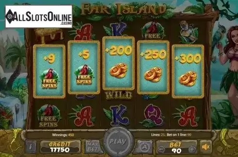 Bonus game . Far Island from X Card