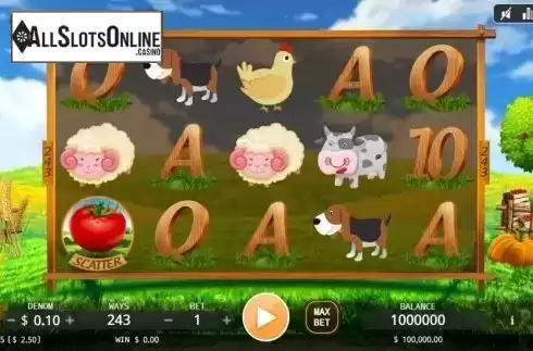 Reel screen. Farm Mania from KA Gaming