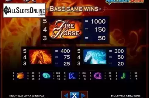 Screen3. Fire Horse from IGT