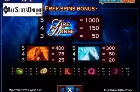 Screen6. Fire Horse from IGT