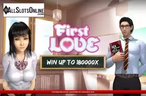 Intro screen. First Love from Spadegaming